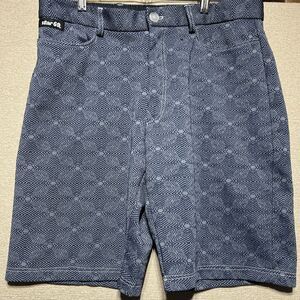 STAR 69 Vintage Retro Bermuda Shorts Blue Gray Trippy Unique Y2K Size Large